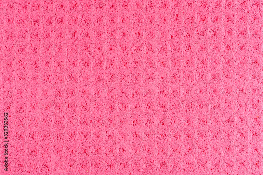 pink washcloth close-up