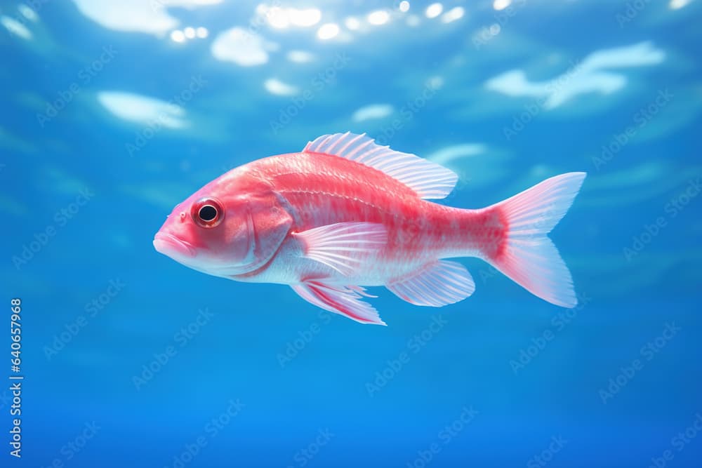 Candy Basslet swimming in the open ocea