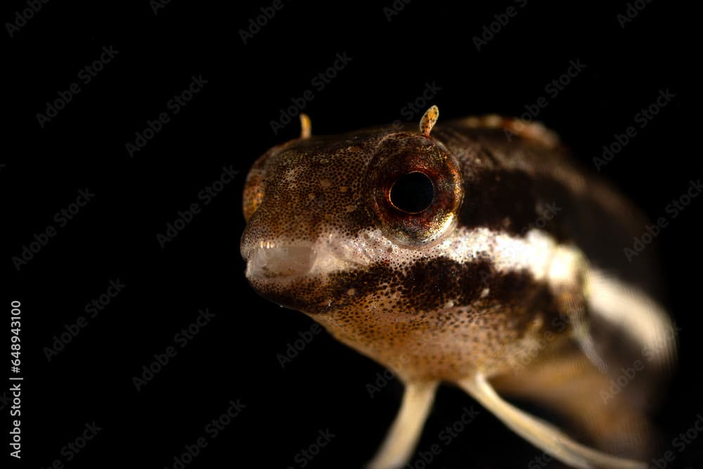 Striped poison fang blenny mimic (Petroscirtes breviceps) juvenile