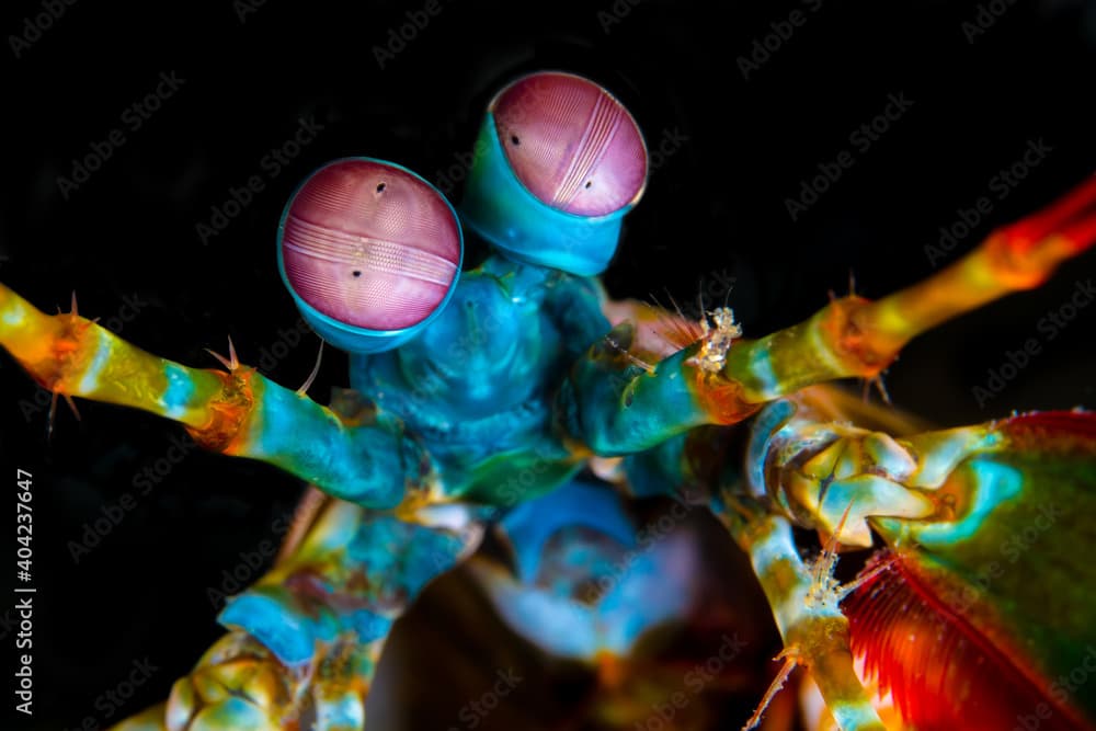 Colorful peacock mantis shrimp -  Odontodactylus scyllarus