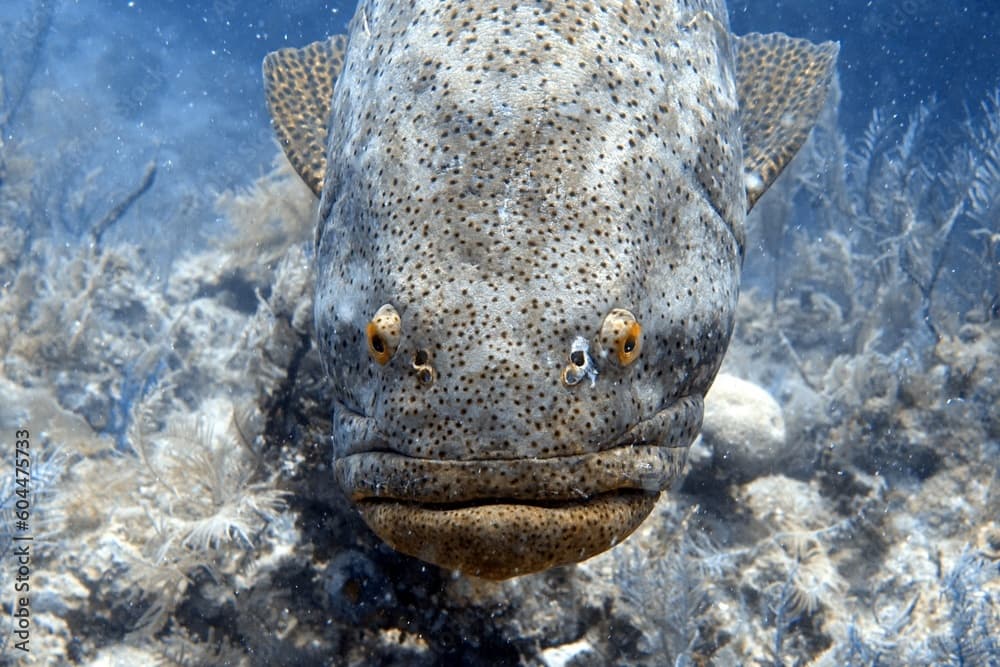 Fish in Ocean: Atlantic Goliath Grouper