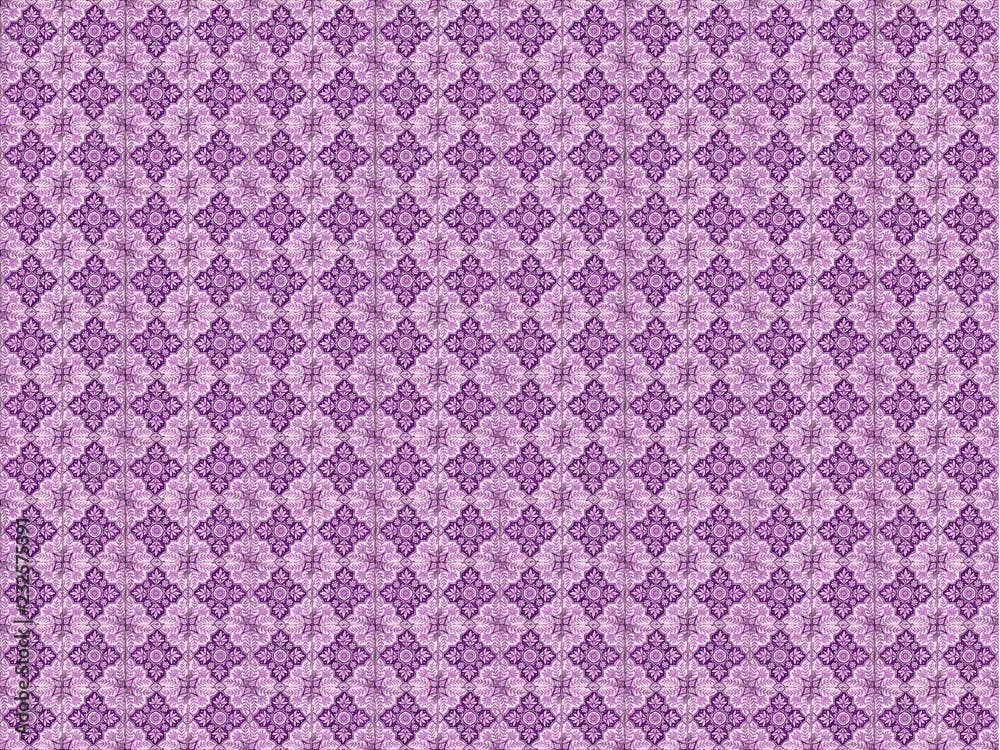 Collection of purple patterns tiles