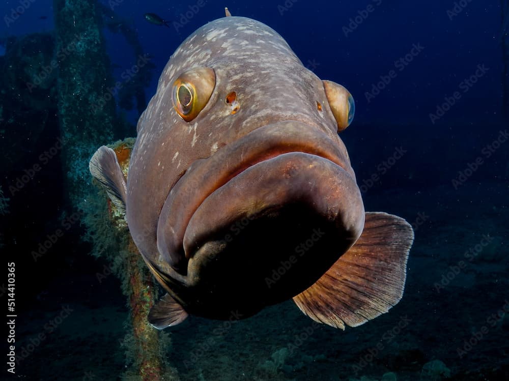 Dusky Mediterranean grouper - Epinephelus marginatus from Cyprus